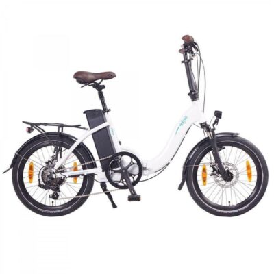 VÉLO ÉLECTRIQUE PLIANT NCM PARIS BLANC – 20″, 250W, BATTERIE 36V 15AH