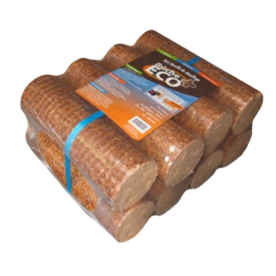 Bûche Densifiée JOUR ECO+ 1000kg – Palette de 66 packs (1000kg) de briquettes