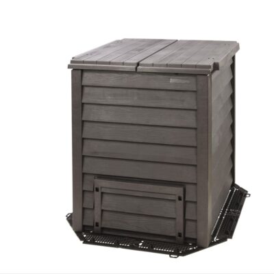 Composteur GARANTIA Thermo-Wood 400 L gris anthracite + grille de fond