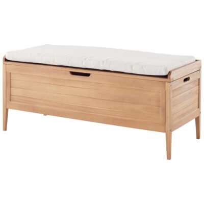 Coffre banc en bois Camilia 2 places- Ecloz