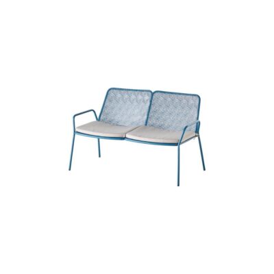 Banc de jardin 2 Pers. Tendance bleu cobalt – Ecloz