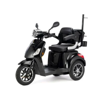 VELECO Scooter Électrique 3 Roues 800 W Senior/Handicapé DRACO avec Batterie Lithium Ion (Noir)